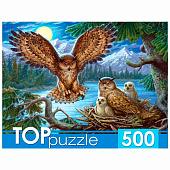 Пазлы Ночные совы TOPpuzzle 500 элементов Рыжий кот ХТП500-4218 1